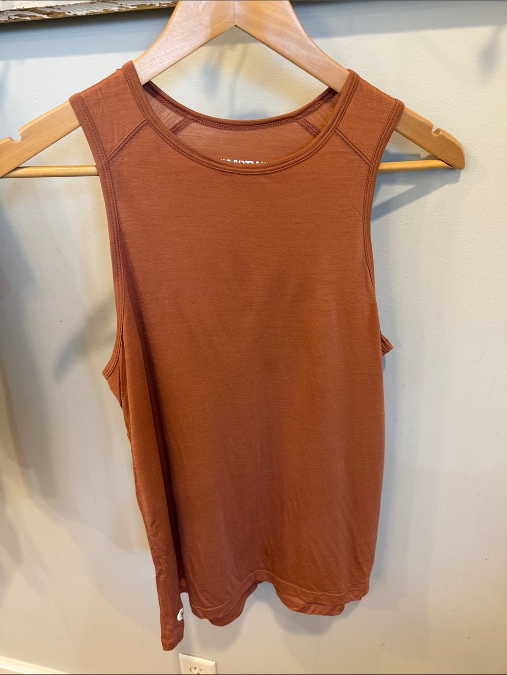 Smartwool Women's Active Ultralite High Neck Tank - Burnt Sienna Size Small